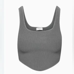 Aritzia Babaton Sculpt Knit Squareneck Point Tank